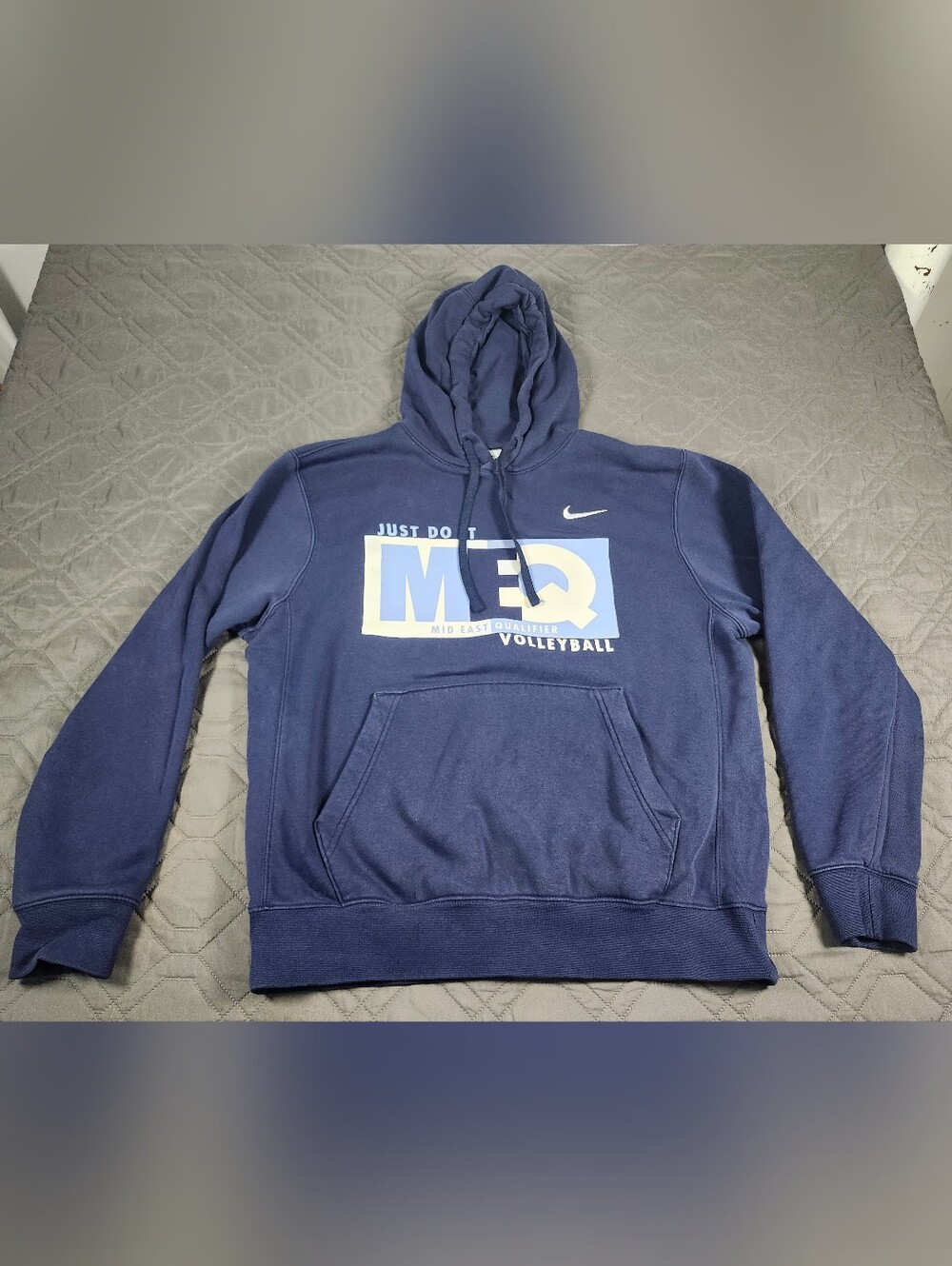 navy blue Nike Mid East Qualifier (MEQ) volleyball pullover hoodie M